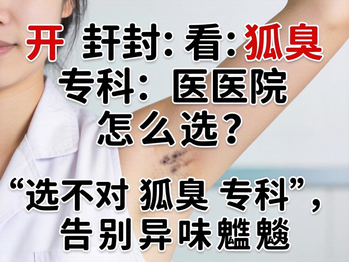 开封看狐臭专科医院怎么选？选对狐臭专科，告别异味尴尬