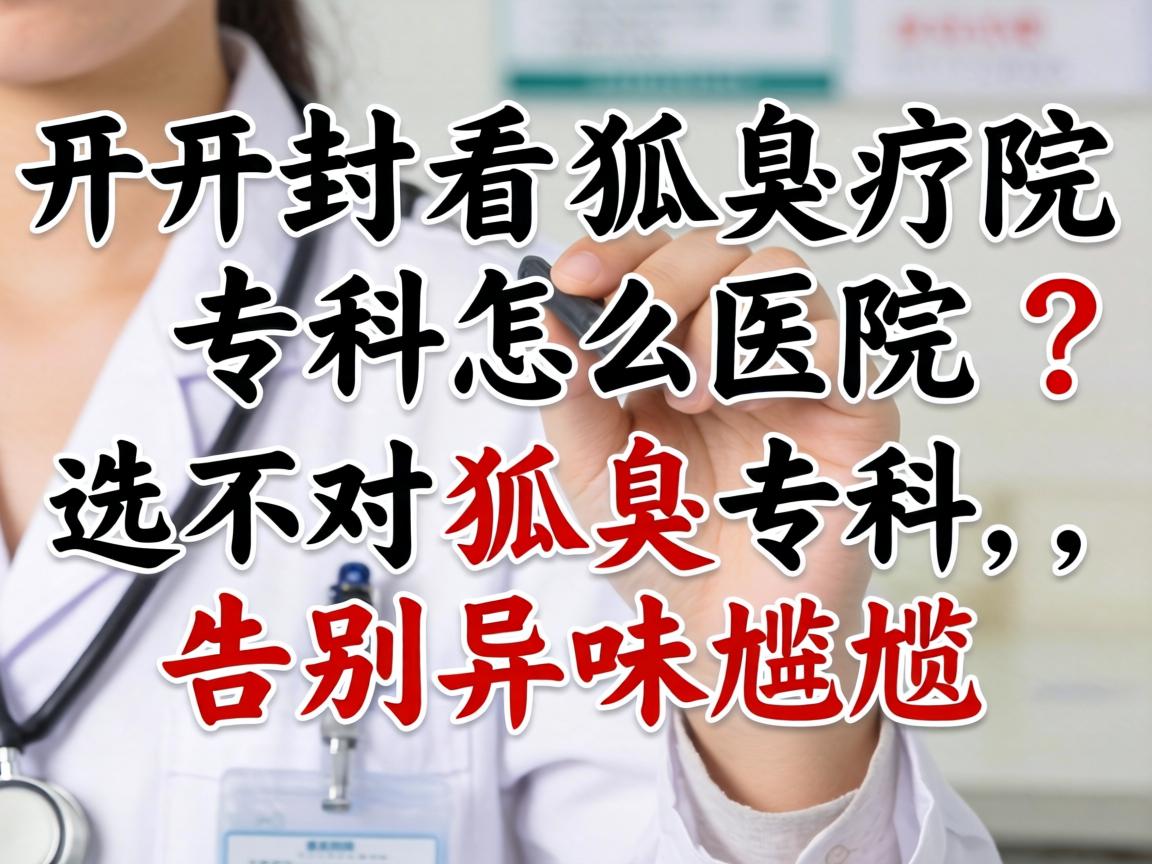 开封看狐臭专科医院怎么选？选对狐臭专科，告别异味尴尬