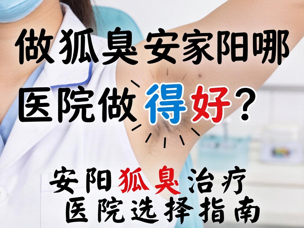 做狐臭安阳哪家医院做得好？安阳狐臭治疗医院选择指南