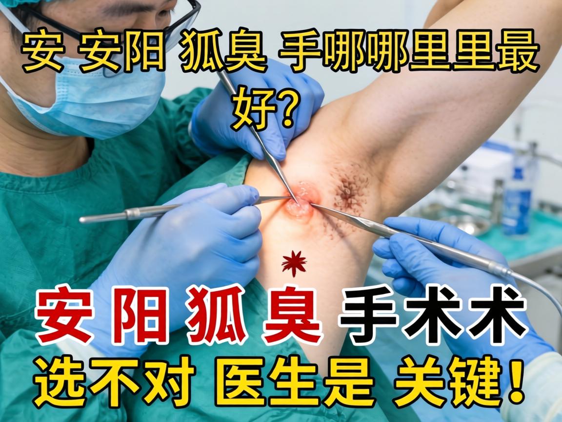 安阳狐臭手术哪里最好？安阳狐臭手术选对医生是关键！