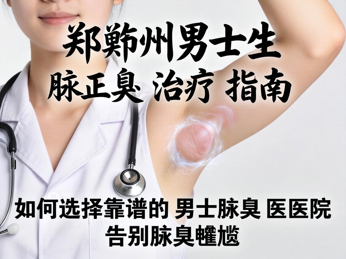 郑州男生腋臭治疗指南，如何选择靠谱的男士腋臭医院，告别腋臭尴尬