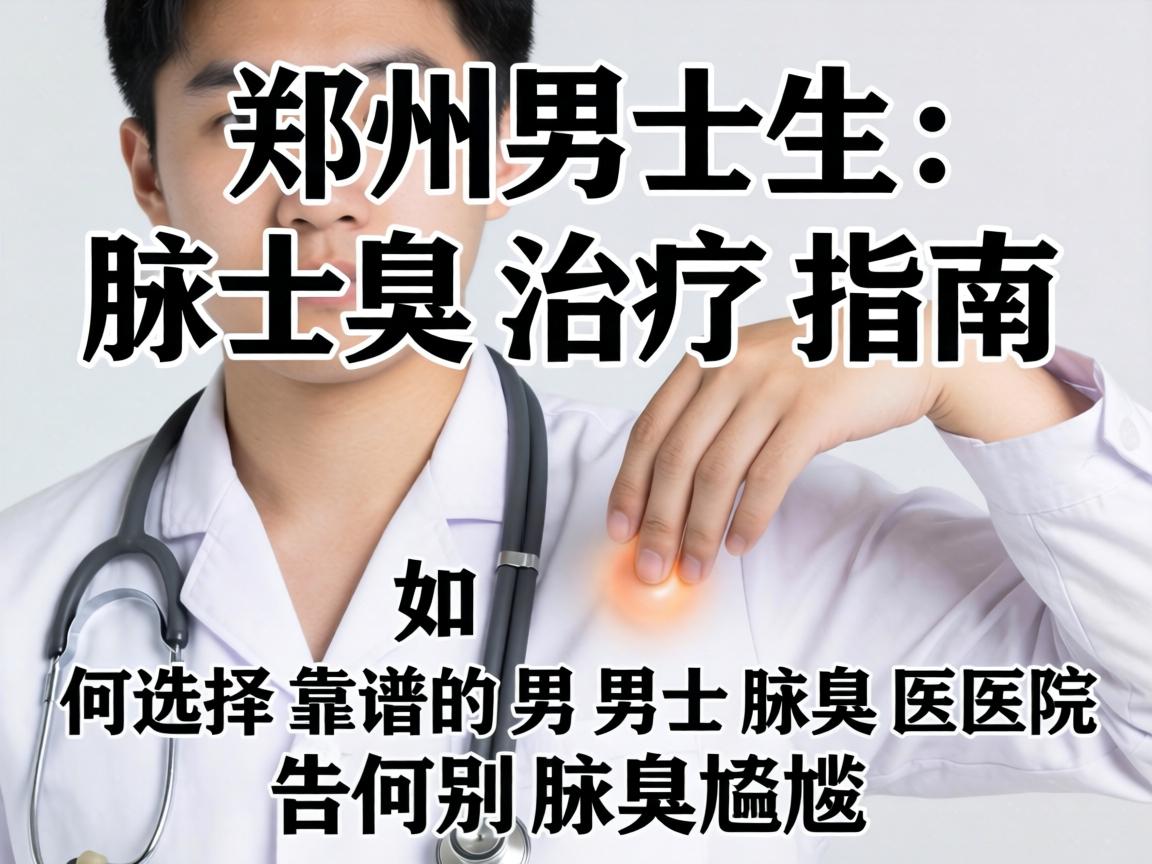 郑州男生腋臭治疗指南，如何选择靠谱的男士腋臭医院，告别腋臭尴尬