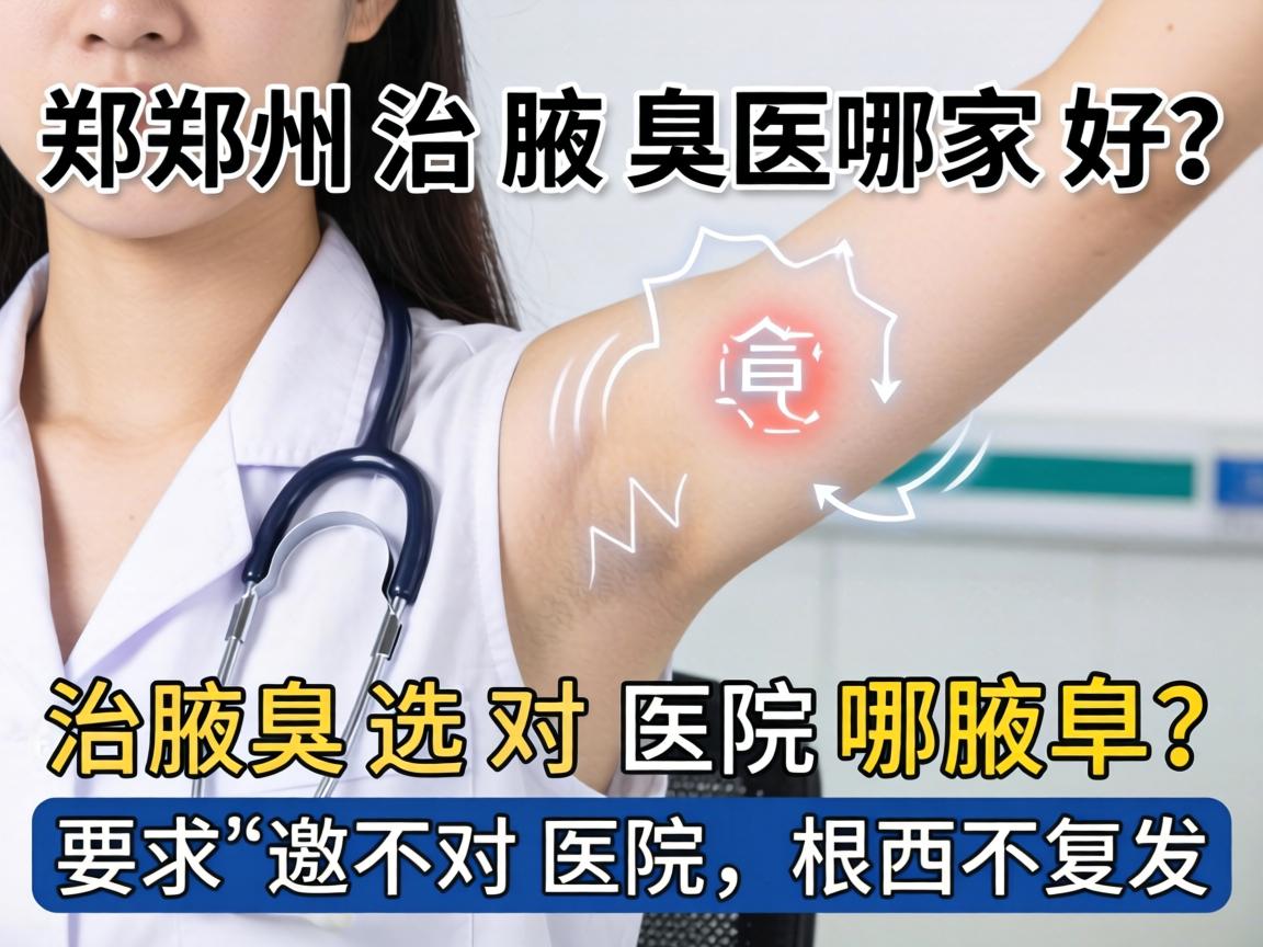 郑州治腋臭医院哪家好？治腋臭选对医院，根治不复发