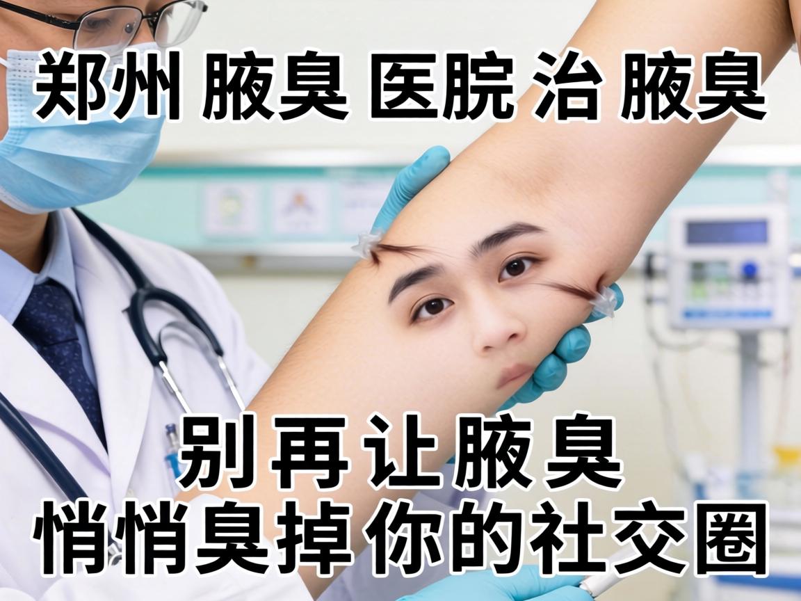 郑州腋臭医院治腋臭，别再让腋臭悄悄臭掉你的社交圈