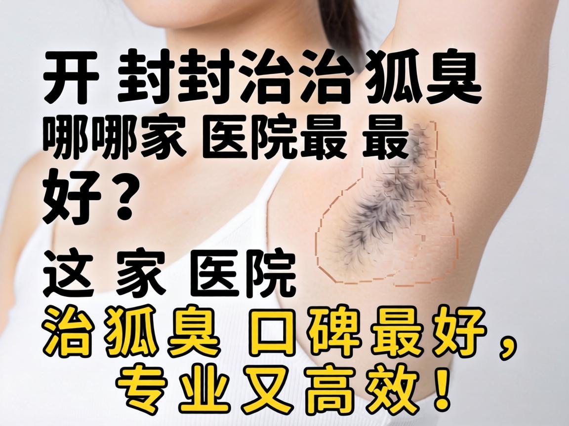 开封治狐臭哪家医院最好？这家医院治狐臭口碑最好，专业又高效！