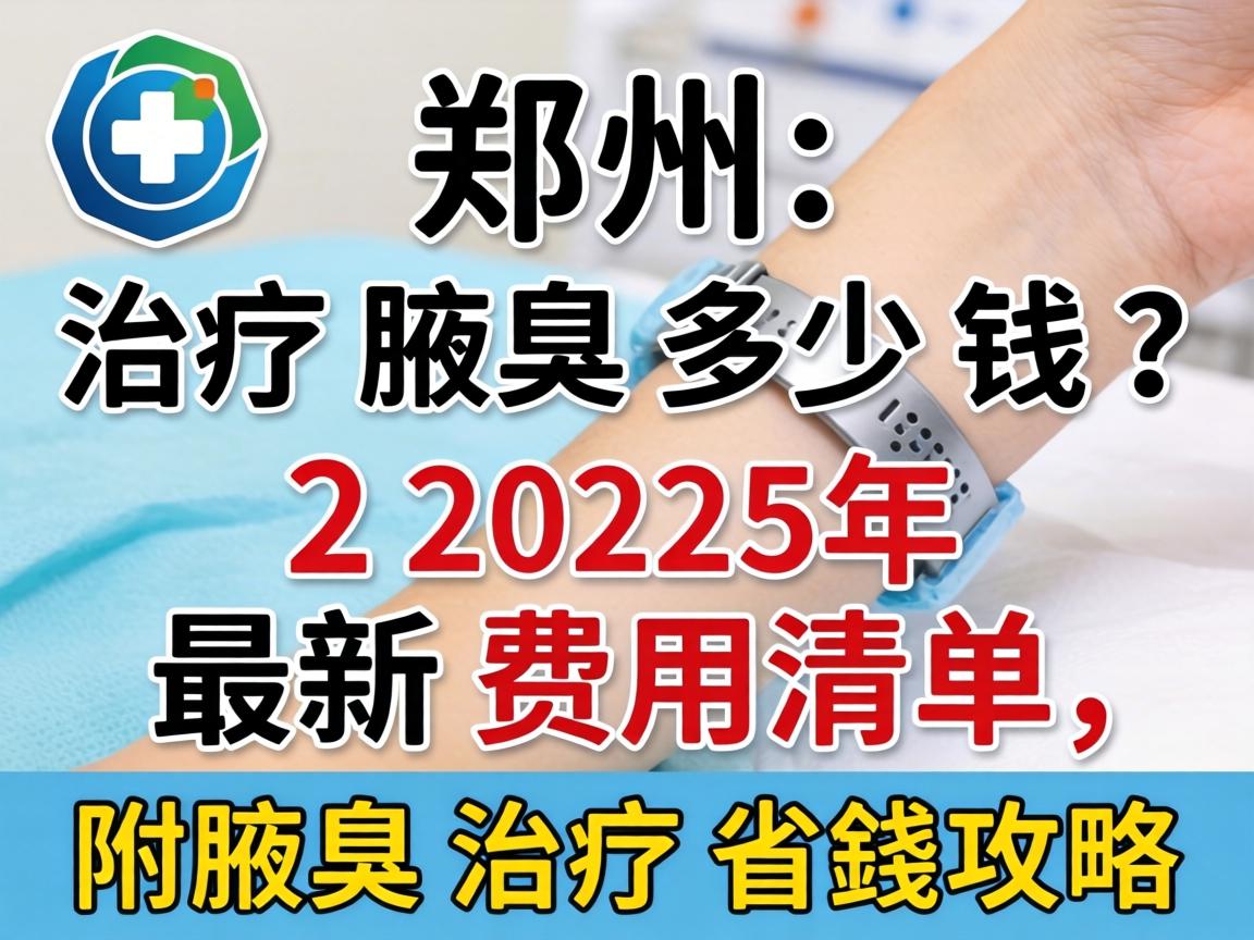 郑州治疗腋臭多少钱？2025年最新费用清单，附腋臭治疗省钱攻略