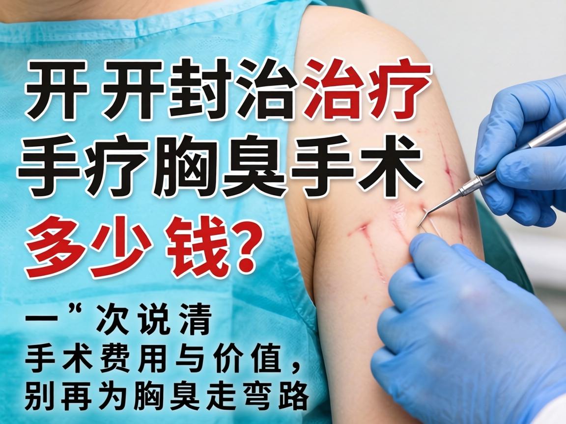 开封治疗腋臭手术多少钱？一次说清手术费用与价值，别再为腋臭走弯路