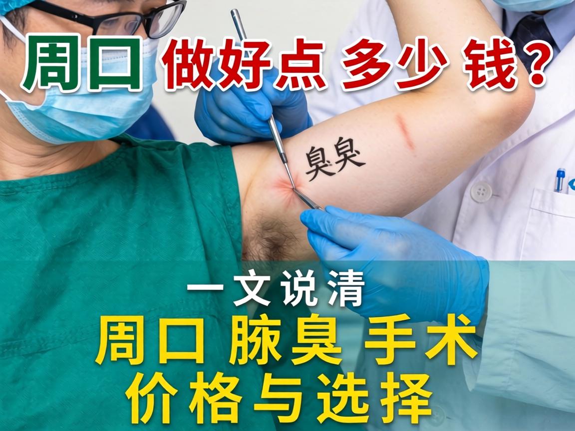 周口做腋臭手术好点多少钱？一文说清周口腋臭手术价格与选择