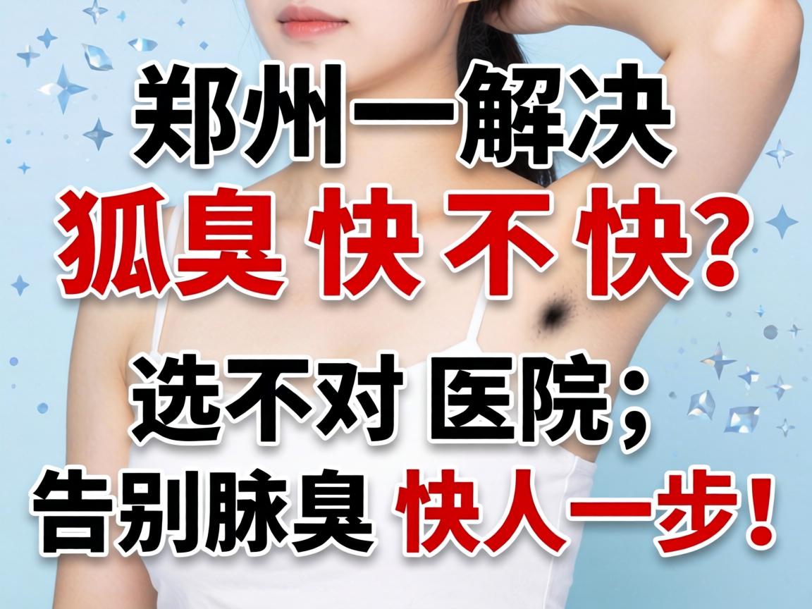 郑州解决狐臭快不快？选对医院，告别腋臭快人一步！