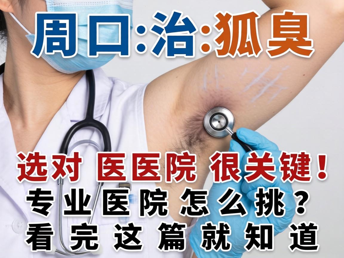周口治狐臭，选对医院很关键！专业医院怎么挑？看完这篇就知道