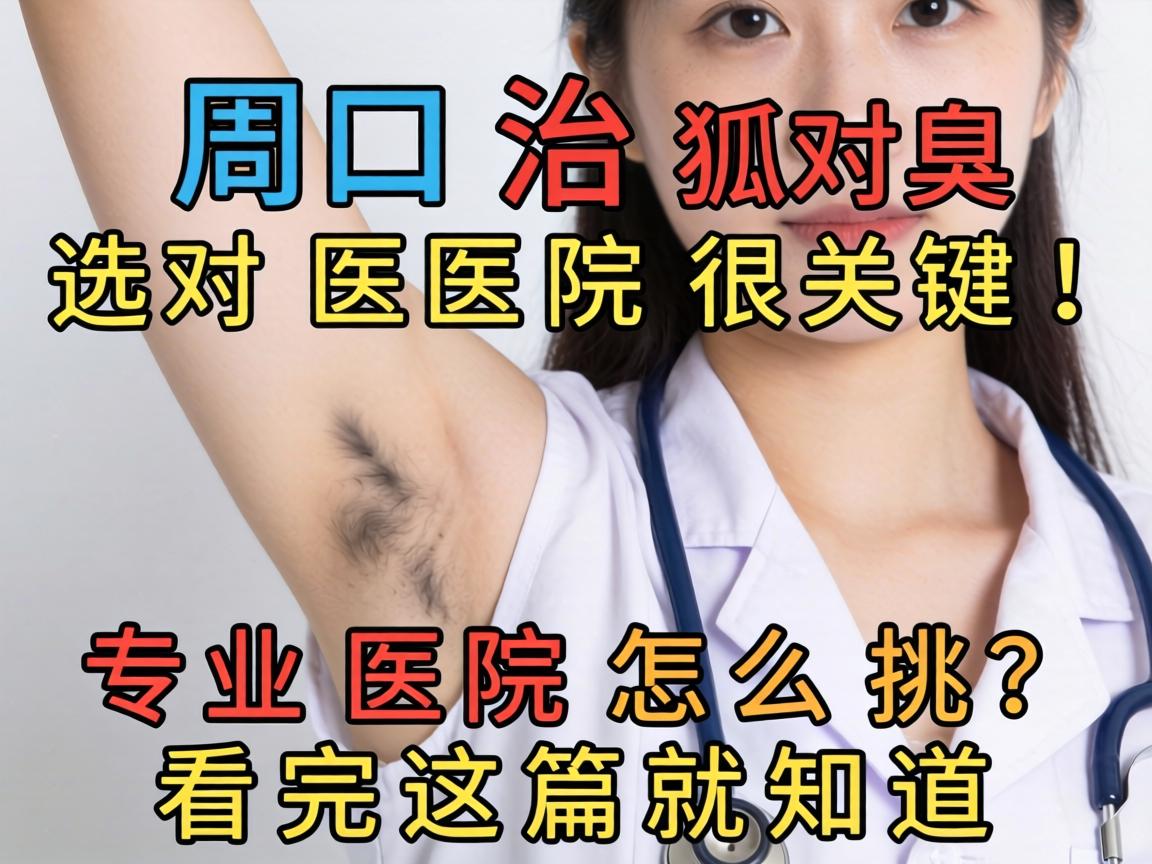 周口治狐臭，选对医院很关键！专业医院怎么挑？看完这篇就知道