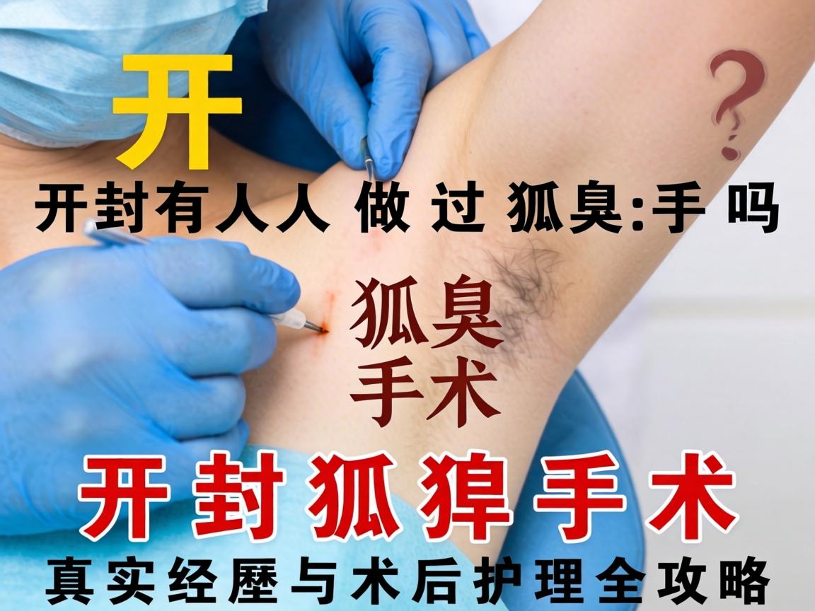 开封有人做过狐臭手术吗？开封狐臭手术真实经历与术后护理全攻略