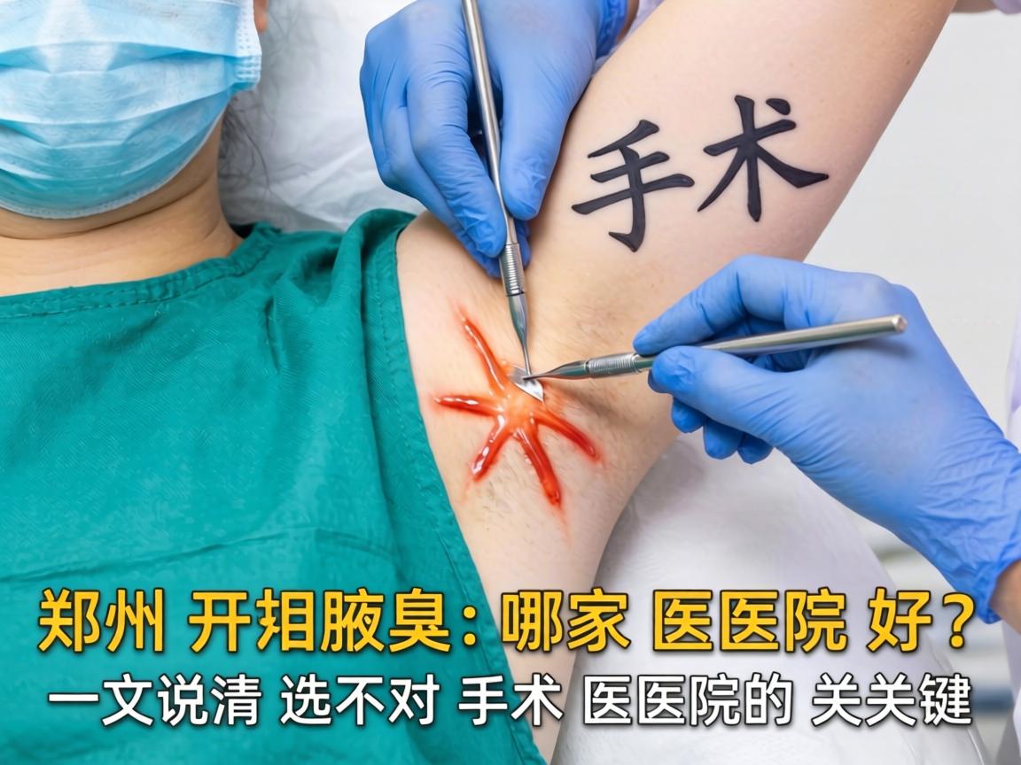 郑州开腋臭手术哪家医院好？一文说清选对手术医院的关键