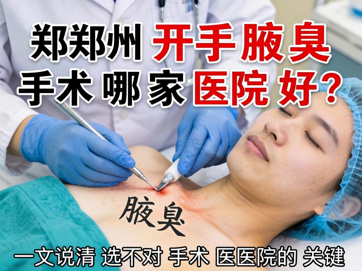 郑州开腋臭手术哪家医院好？一文说清选对手术医院的关键