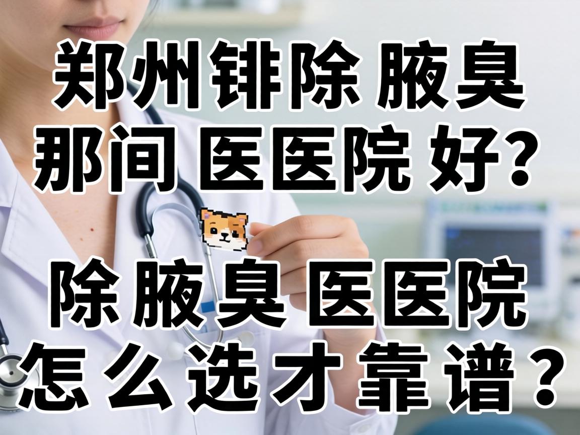 郑州除腋臭那间医院好？除腋臭医院怎么选才靠谱？
