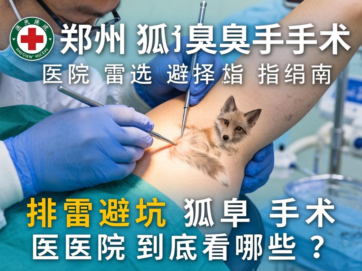郑州狐臭手术医院选择指南，排雷避坑，狐臭手术医院到底看哪些？