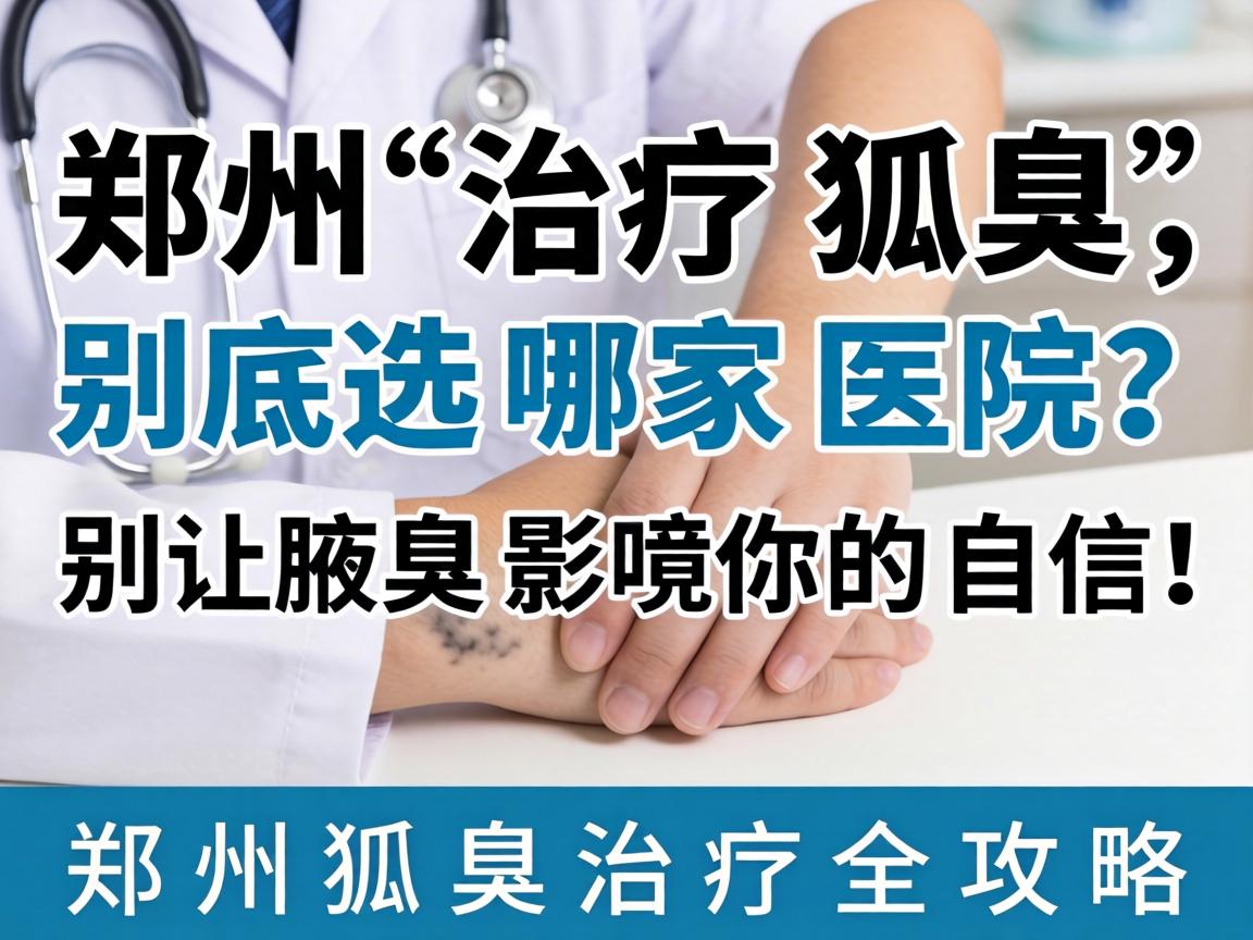 郑州治疗狐臭，到底选哪家医院？别让腋臭影响你的自信！郑州狐臭治疗全攻略