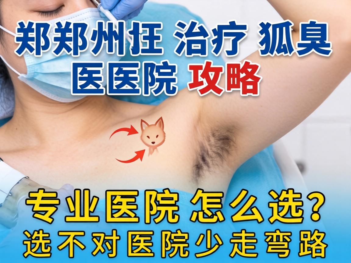 郑州治疗狐臭医院攻略，专业医院怎么选？选对医院少走弯路