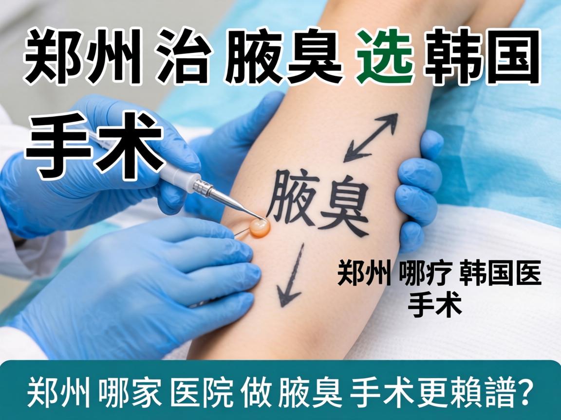 郑州治腋臭选韩国手术，郑州哪家医院做腋臭手术更靠谱？
