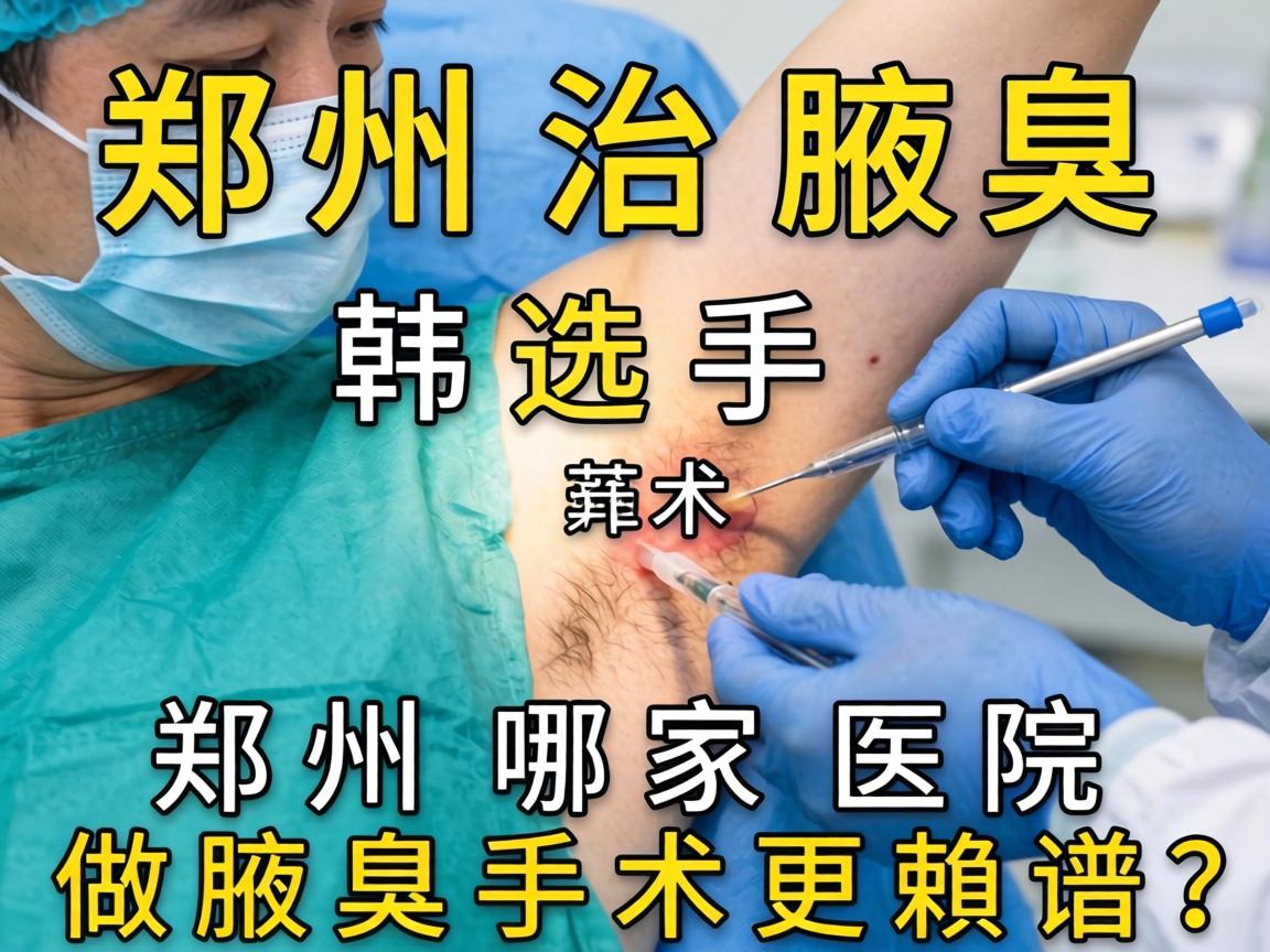 郑州治腋臭选韩国手术，郑州哪家医院做腋臭手术更靠谱？