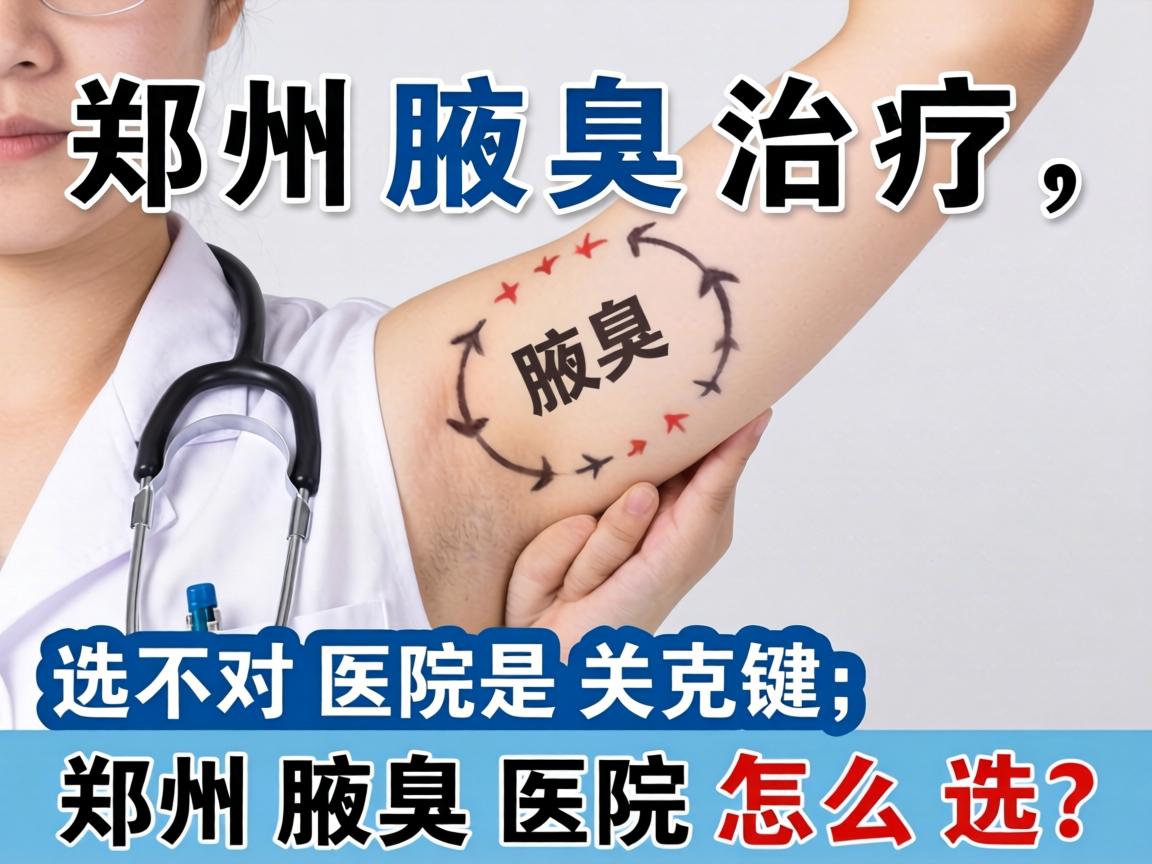 郑州腋臭治疗，选对医院是关键，郑州腋臭医院怎么选？
