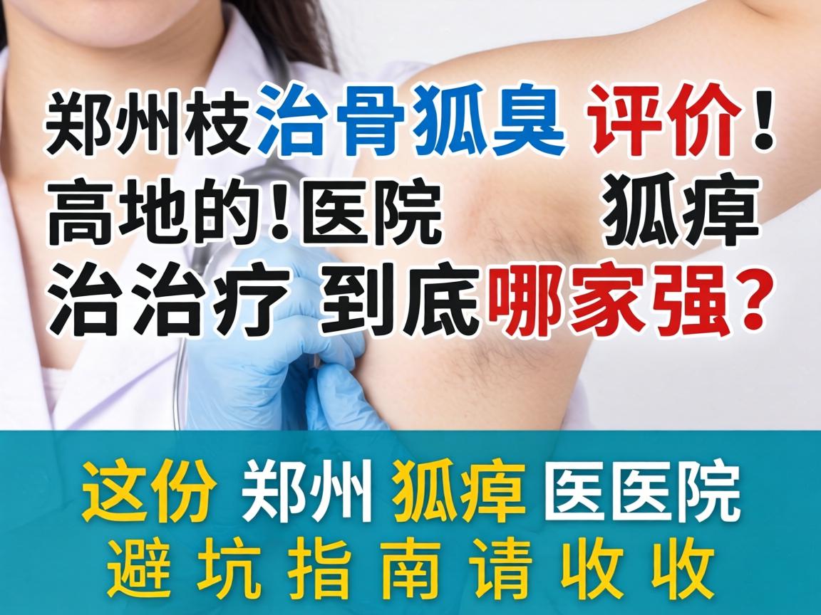 郑州治狐臭评价高的医院，狐臭治疗到底哪家强？这份郑州狐臭医院避坑指南请收好