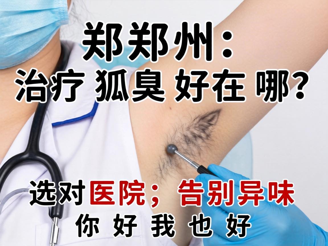 郑州治疗狐臭好在哪？选对医院，告别异味你好我也好