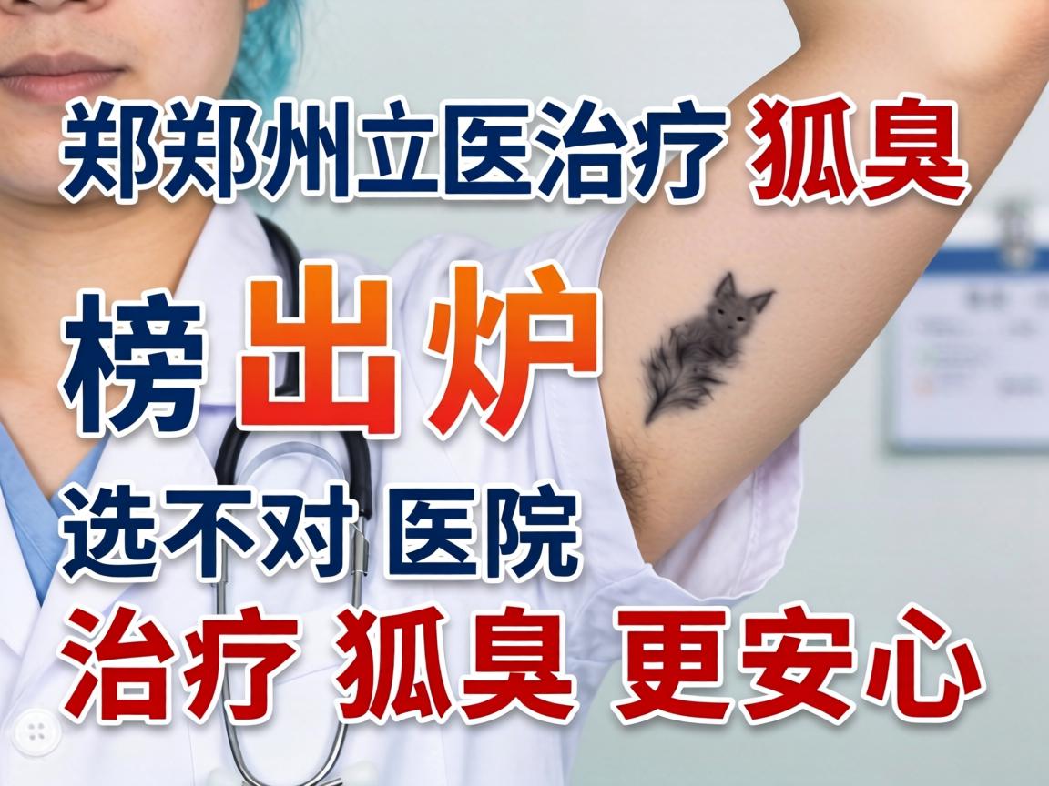 郑州治疗狐臭医院排行榜出炉，选对医院治疗狐臭更安心