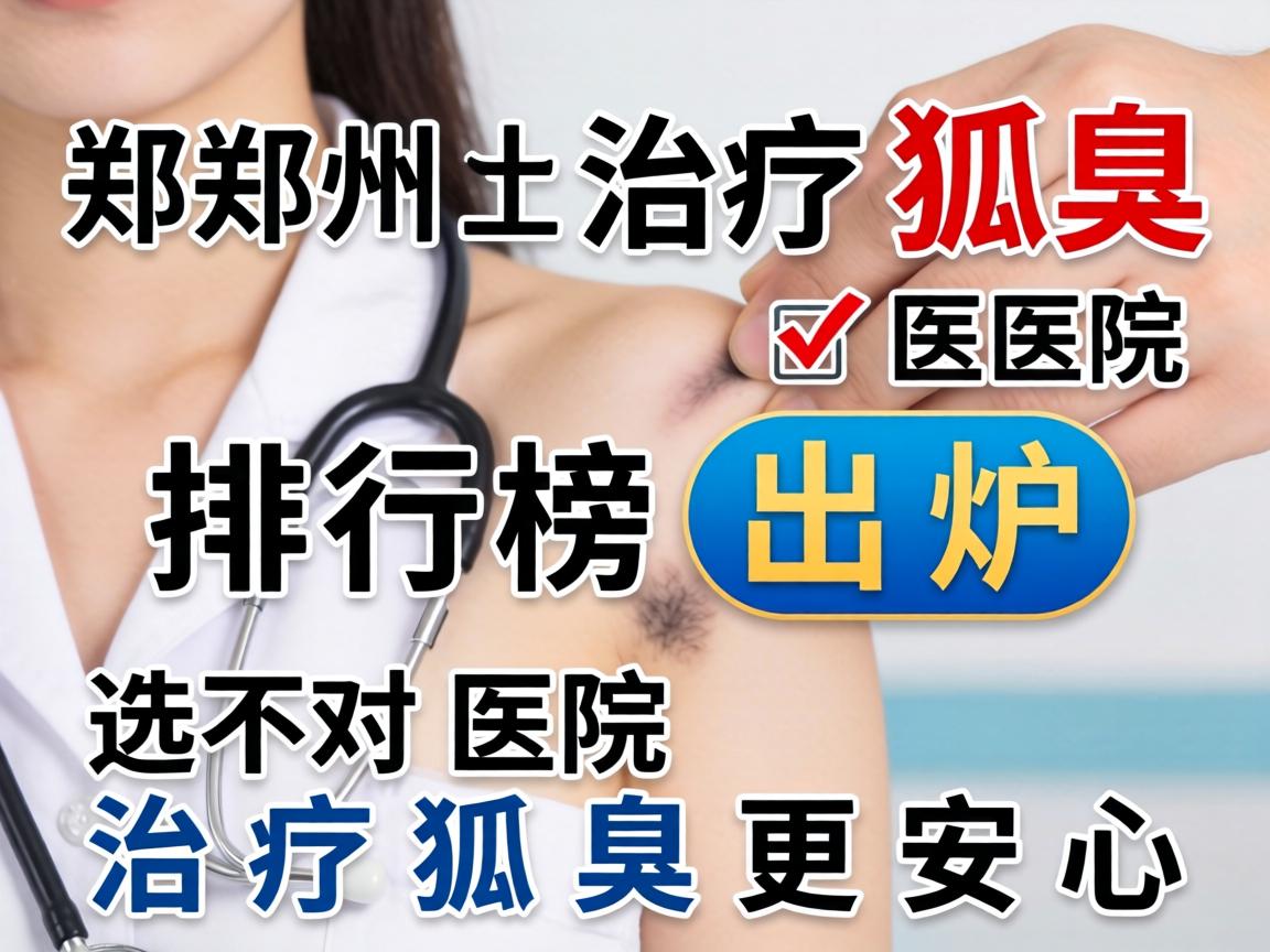 郑州治疗狐臭医院排行榜出炉，选对医院治疗狐臭更安心