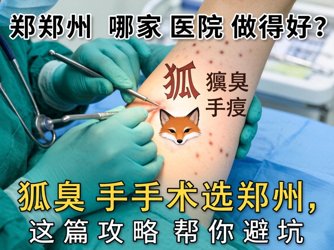 郑州狐臭手术哪家医院做得好？狐臭手术选郑州，这篇攻略帮你避坑