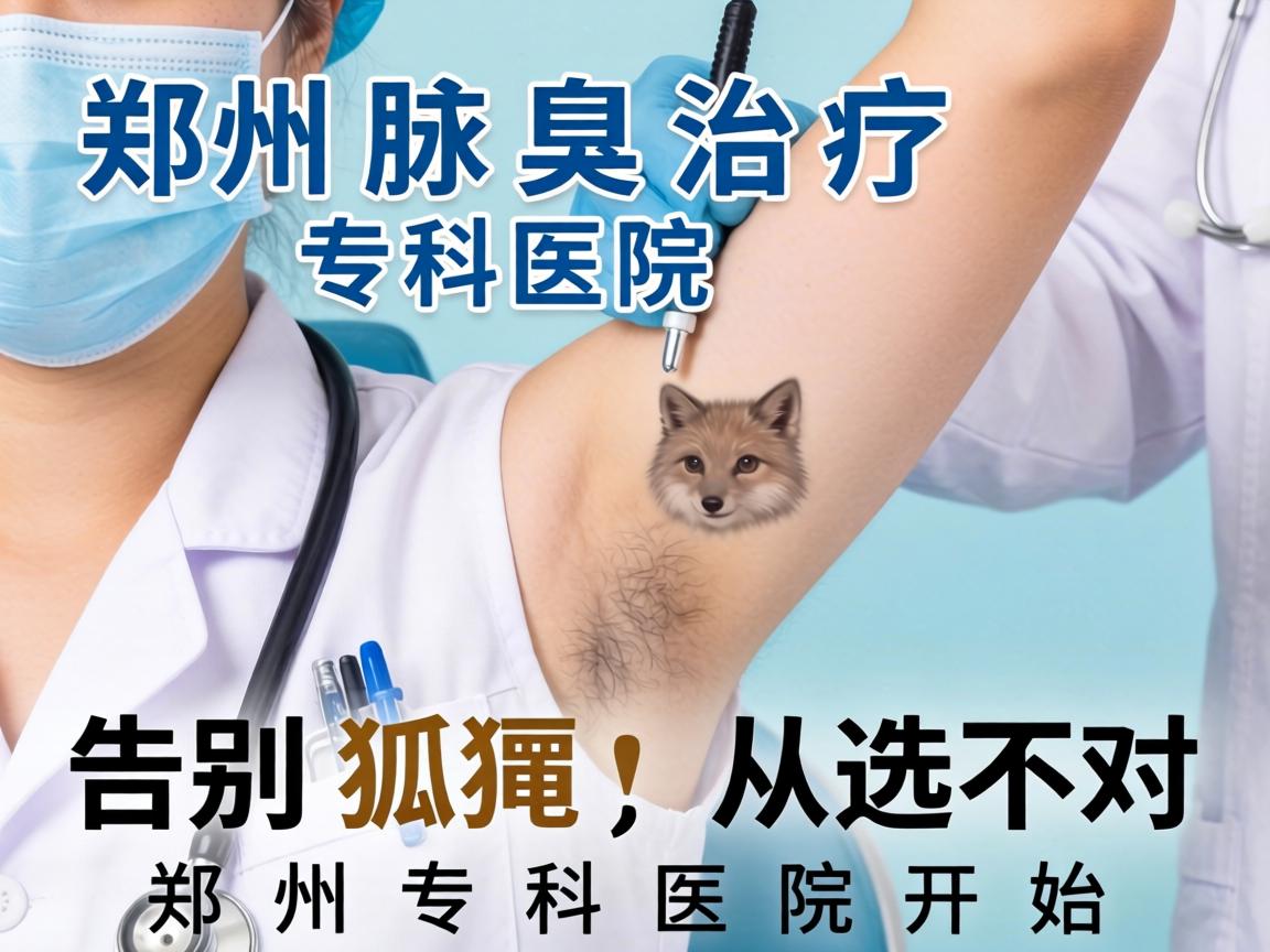 郑州腋臭治疗专科医院，告别狐臭，从选对郑州专科医院开始