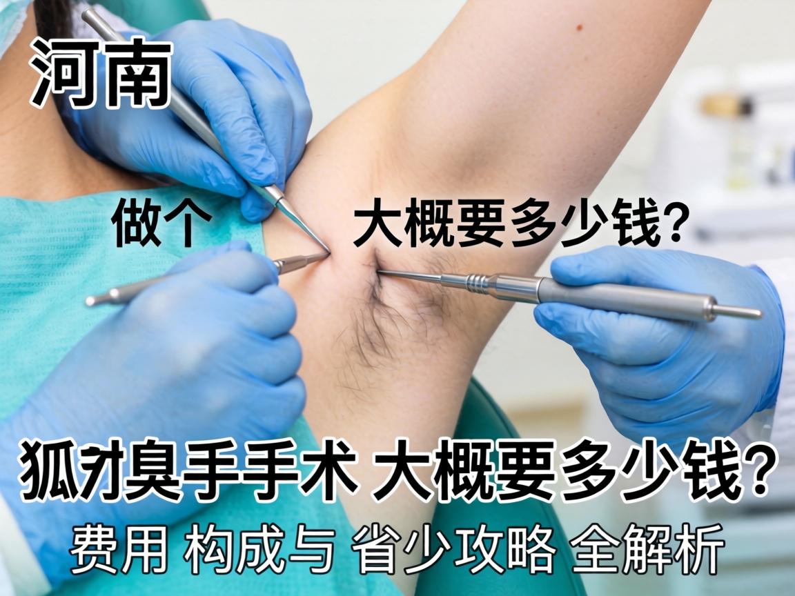 河南做个狐臭手术大概要多少钱？费用构成与省钱攻略全解析