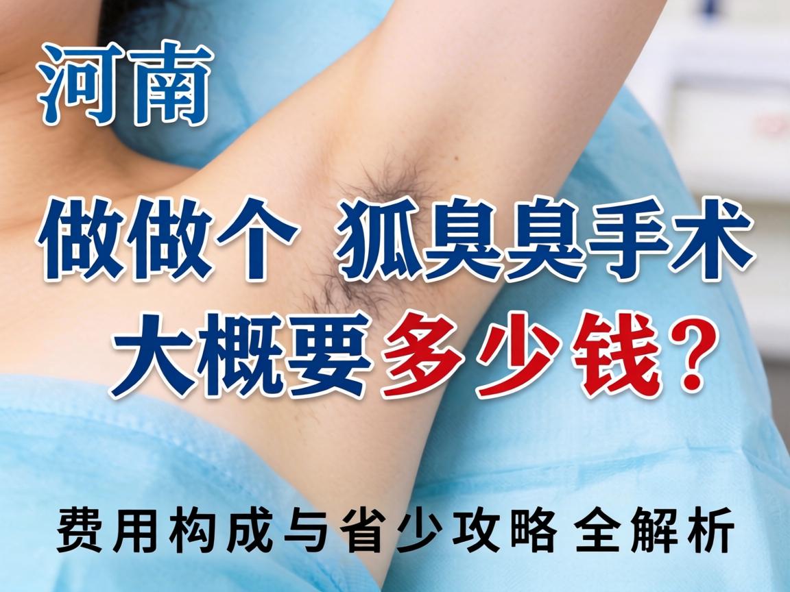 河南做个狐臭手术大概要多少钱？费用构成与省钱攻略全解析