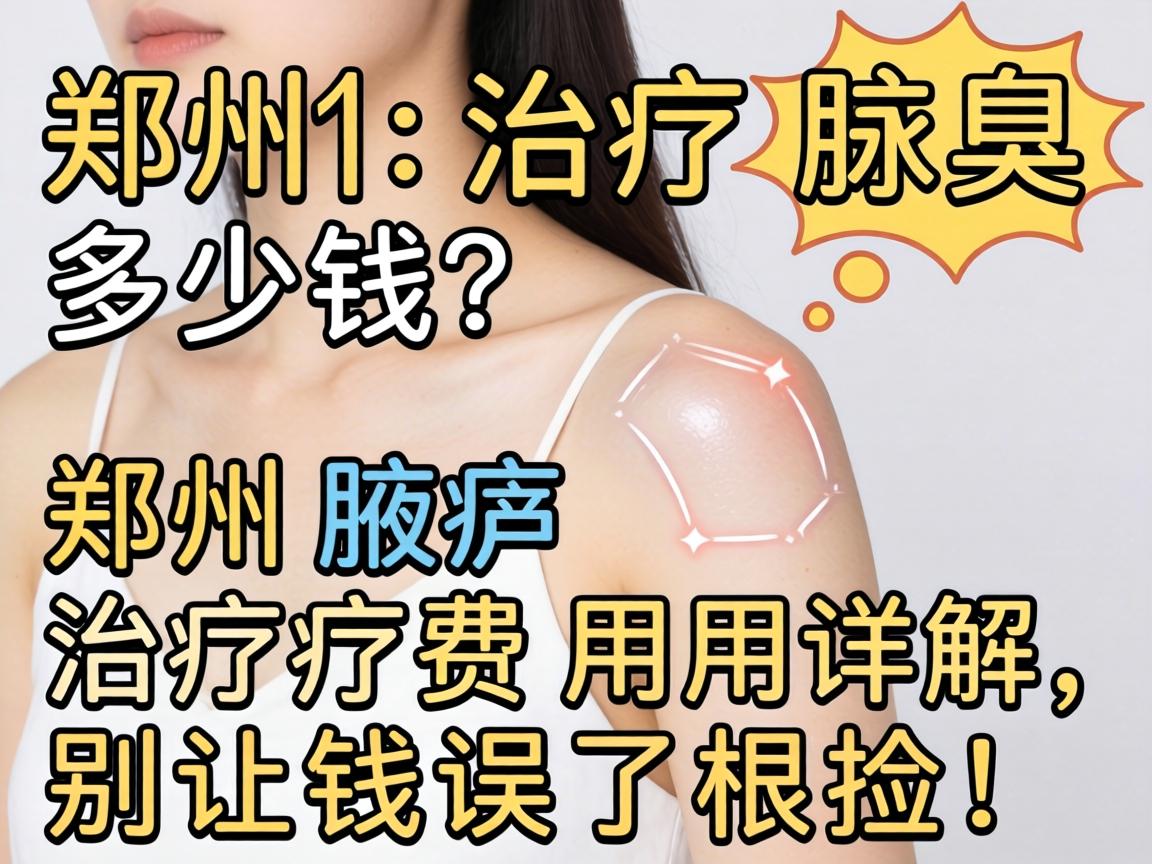 在郑州治疗腋臭多少钱？郑州腋臭治疗费用详解，别让钱误了根治！