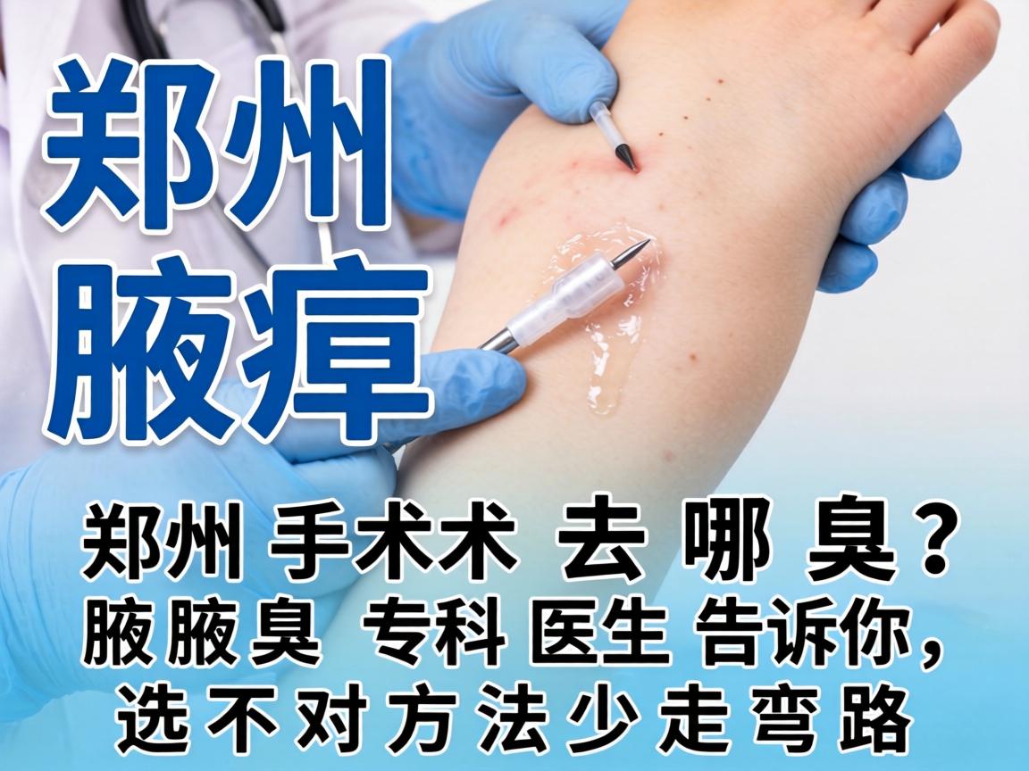 郑州腋臭手术去哪做？郑州腋臭专科医生告诉你，选对方法少走弯路