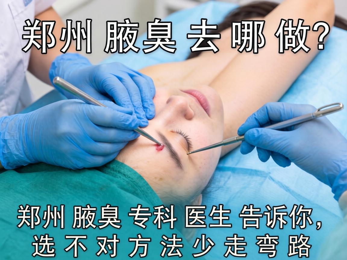 郑州腋臭手术去哪做？郑州腋臭专科医生告诉你，选对方法少走弯路