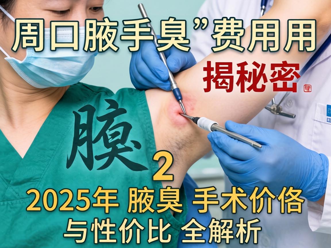 周口腋臭手术费用揭秘，2025年腋臭手术价格与性价比全解析