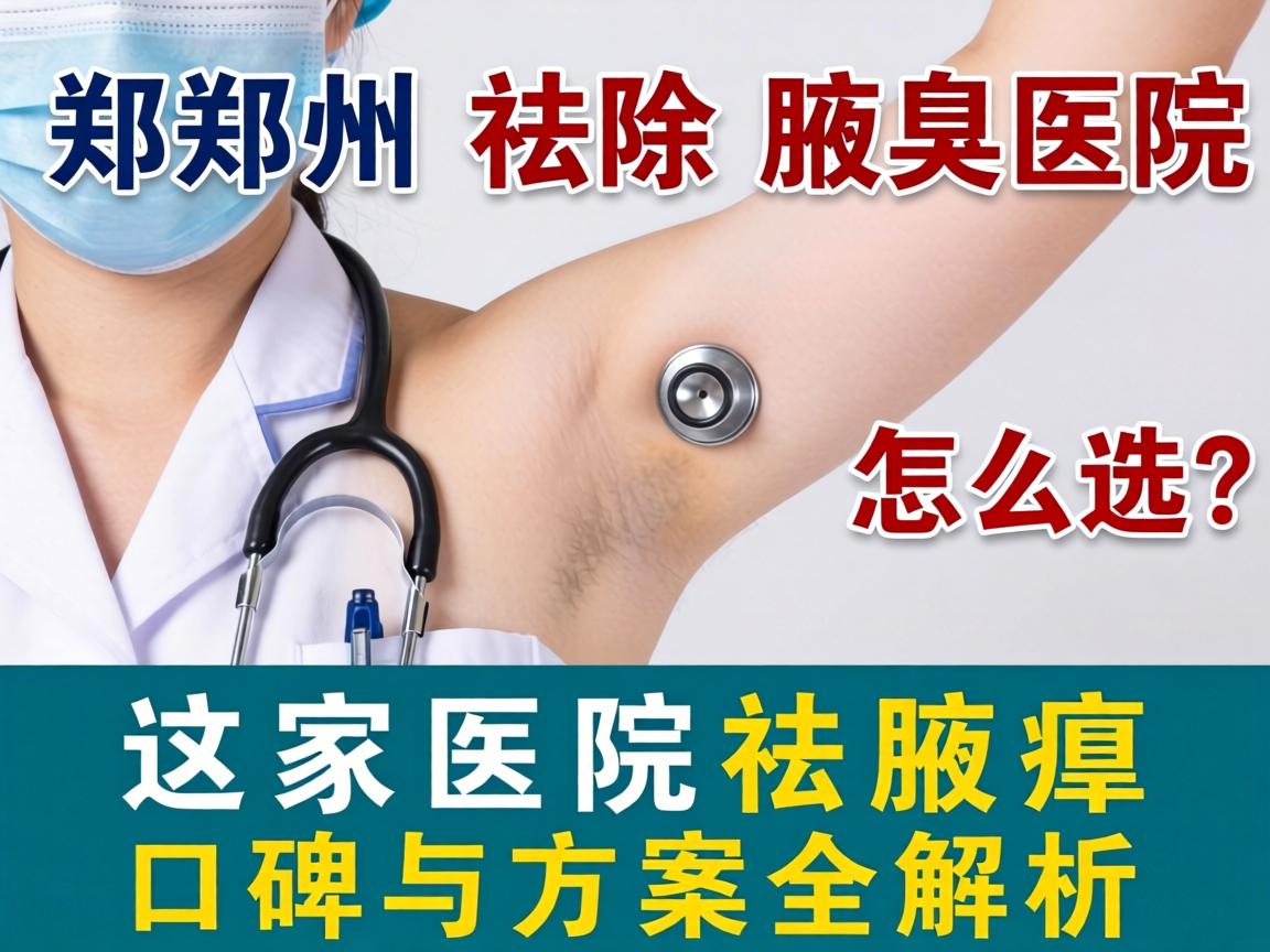郑州祛除腋臭医院怎么选？这家医院祛腋臭口碑与方案全解析