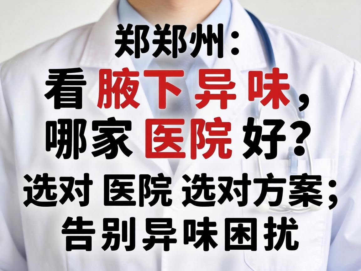 郑州看腋下异味，哪家医院好？选对医院选对方案，告别异味困扰