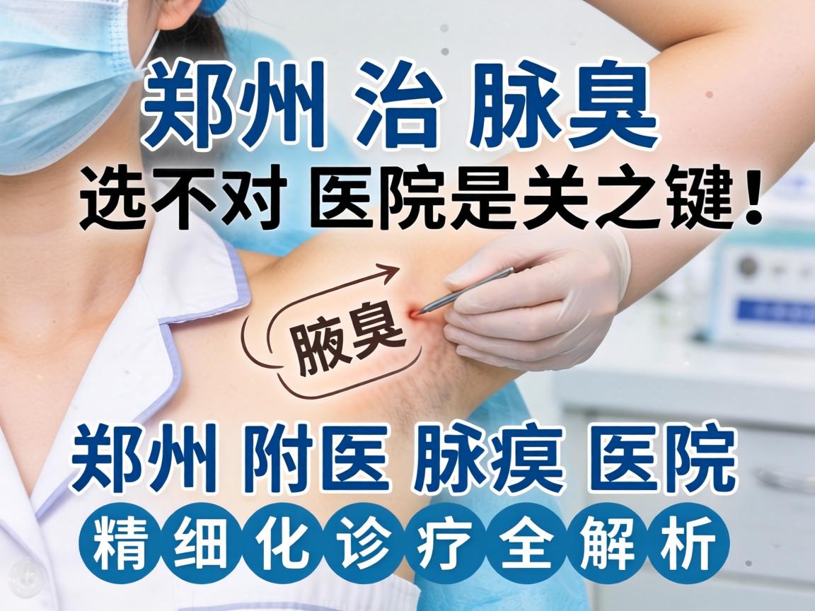 郑州治腋臭，选对医院是关键！郑州附医腋臭医院精细化诊疗全解析