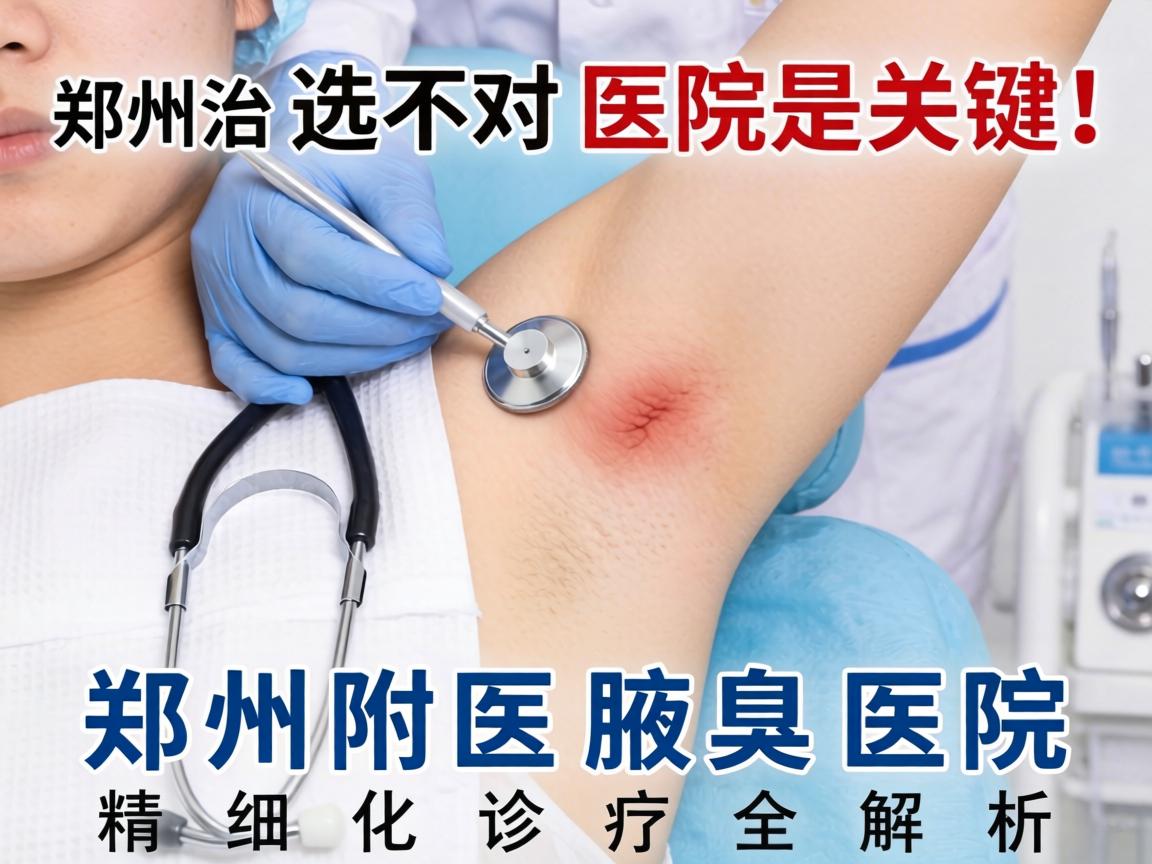 郑州治腋臭，选对医院是关键！郑州附医腋臭医院精细化诊疗全解析