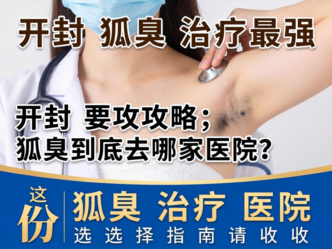 开封狐臭治疗最强攻略，狐臭到底去哪家医院？这份狐臭治疗医院选择指南请收好