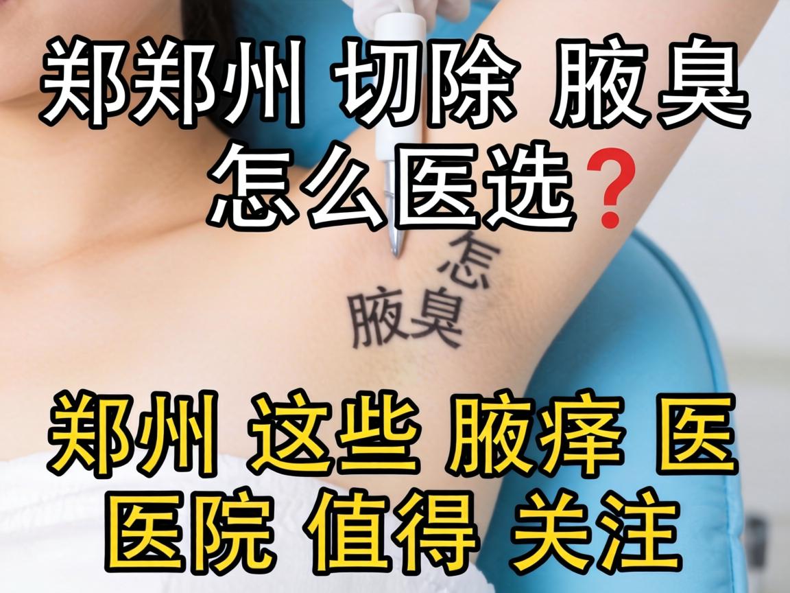 郑州切除腋臭医院怎么选？郑州这些腋臭医院值得关注