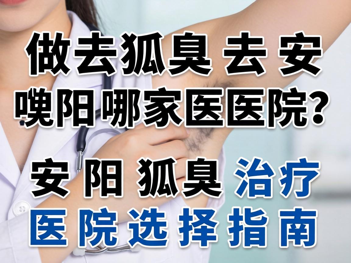 做狐臭去安阳哪家医院？安阳狐臭治疗医院选择指南