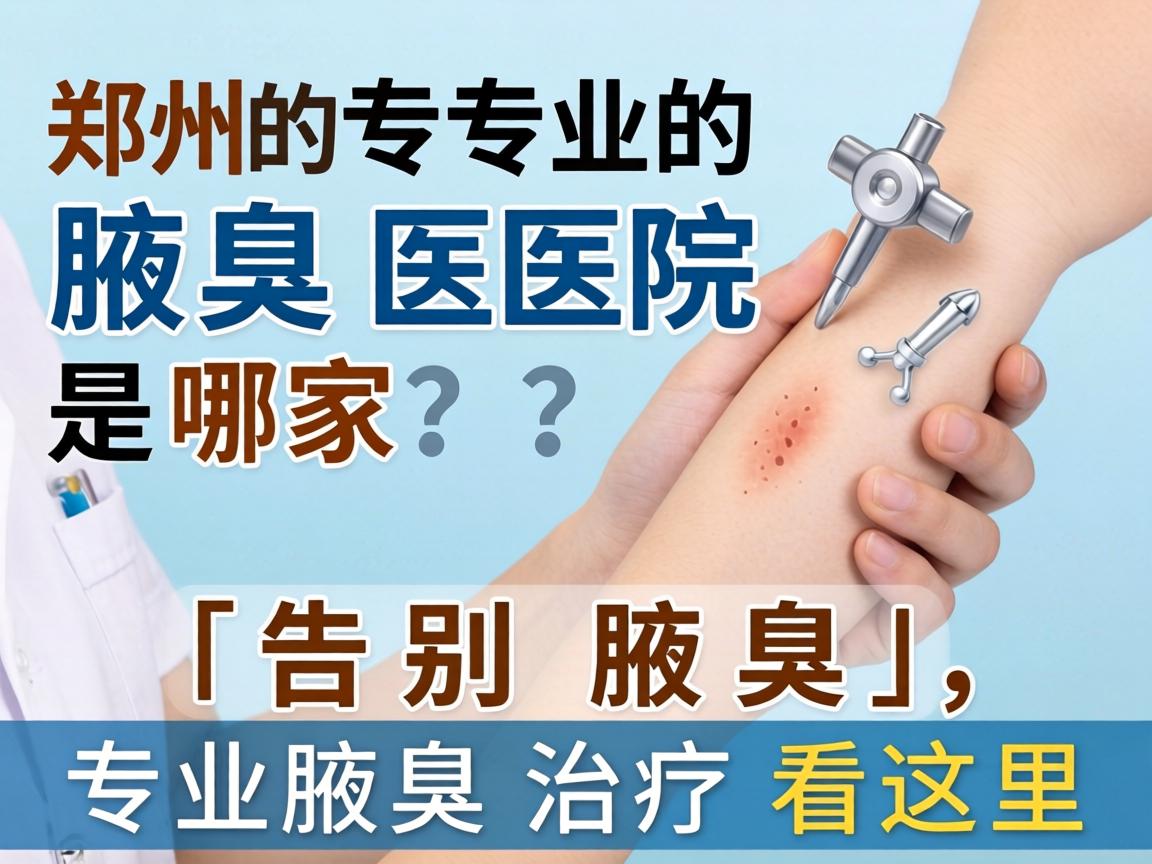 郑州专业的腋臭医院是哪家？告别腋臭，专业腋臭治疗看这里