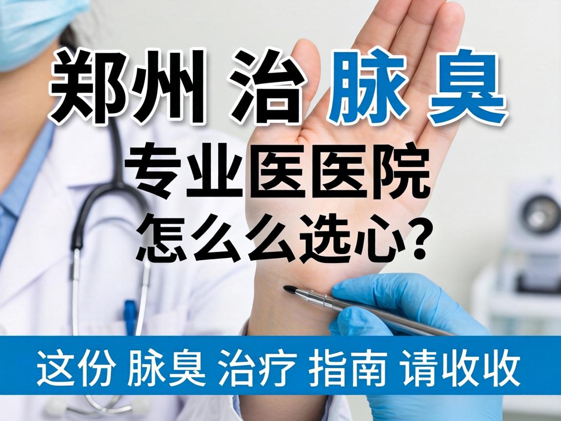 郑州治腋臭，专业医院怎么选？这份腋臭治疗指南请收好