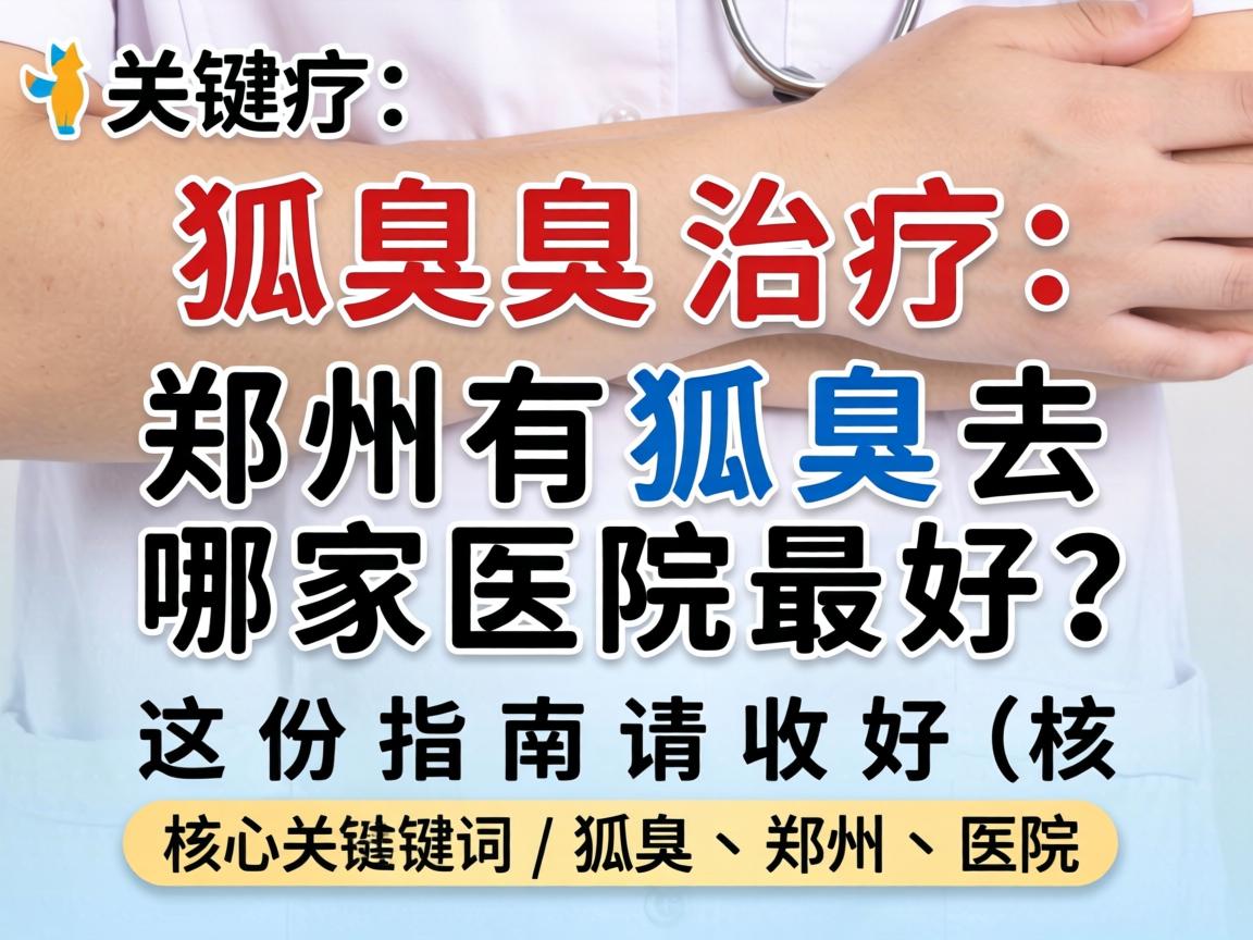 狐臭治疗，郑州有狐臭去哪家医院最好？这份指南请收好（核心关键词，狐臭、郑州、医院）