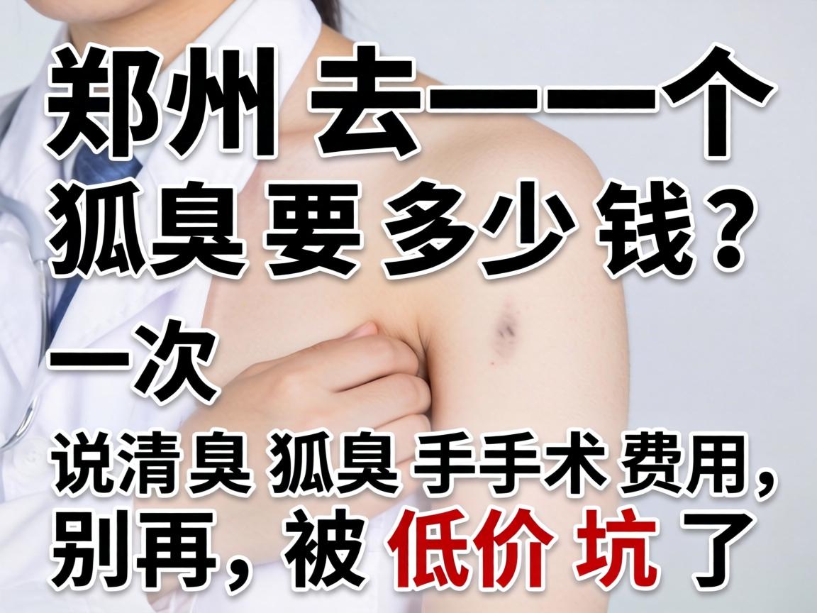 郑州去一个狐臭要多少钱？一次说清狐臭手术费用，别再被低价坑了