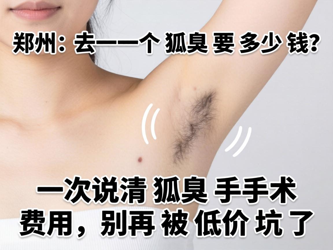 郑州去一个狐臭要多少钱？一次说清狐臭手术费用，别再被低价坑了