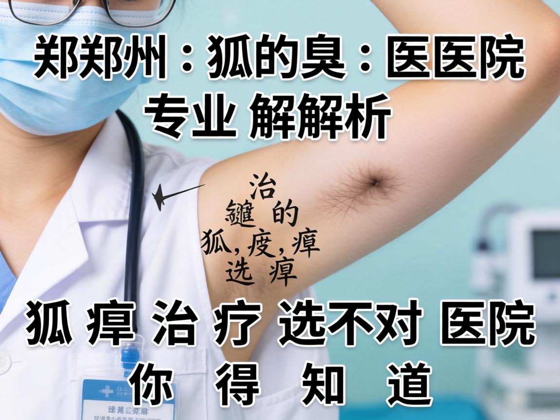郑州狐臭医院专业解析，狐臭治疗选对医院，这些关键点你得知道